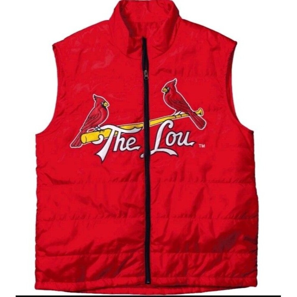 St Louis Cardinals Lightweight Puffer Vest Jacket SGA 9/20/26 XL